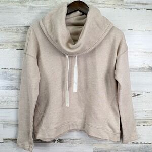 Lauren Jeans Co Cowl Neck Pullover Sweatshirt Drawstring Casual Top -‎ Medium